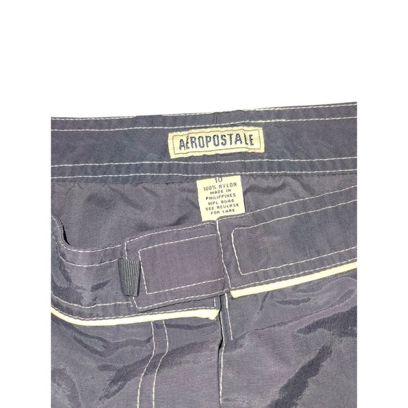 Vintage Aeropostale Nylon Mini Skirt Size 10 Stripes Preppy - Picture 3 of 4